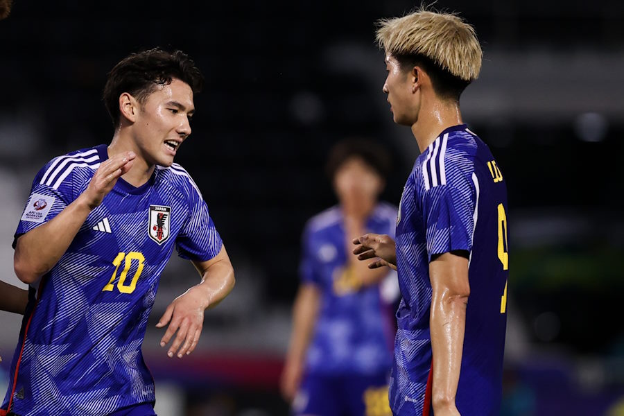 1-0で日本は折り返し【写真：Getty Images】