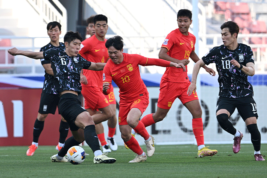 中国は韓国に敗戦【写真:2024 Asian Football Confederation (AFC)】