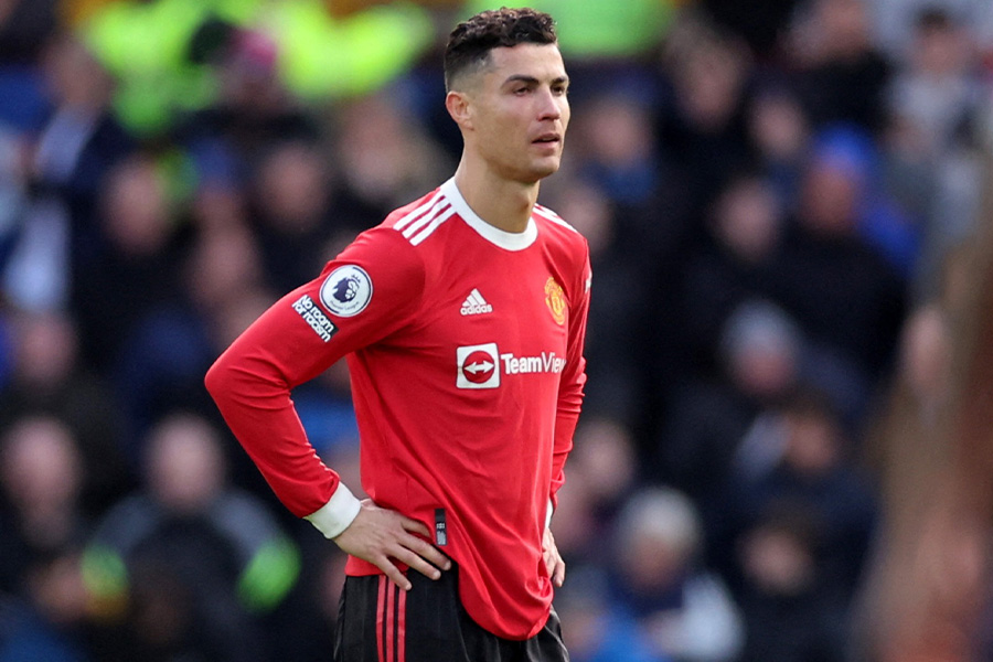 ユナイテッドでプレーするFWクリスティアーノ・ロナウド【写真：ロイター】