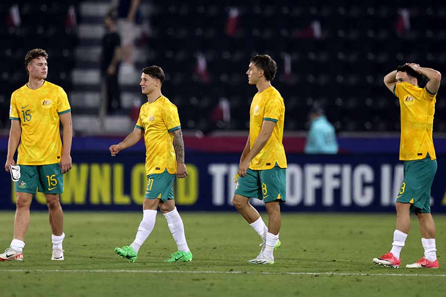 頭を抱えるU-23豪州【写真：Getty Images】