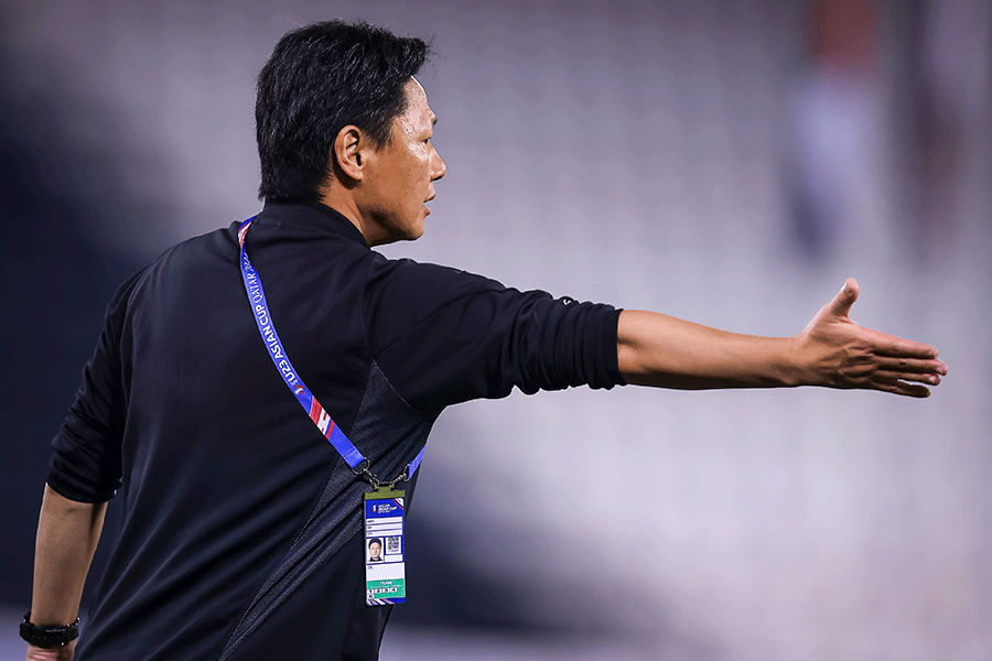 大岩剛監督が120分間の準々決勝を振り返った【写真：2024 Asian Football Confederation (AFC)】