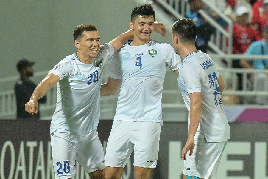 ウズベキスタンが決勝進出を決めた【写真:2024 Asian Football Confederation (AFC)】