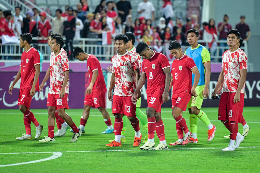 インドネシアは0-2で敗戦【写真：2024 Asian Football Confederation (AFC)】