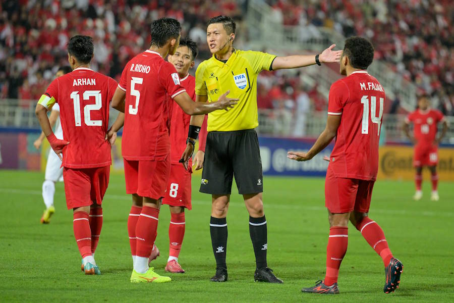 インドネシアは0-2で敗戦【写真：2024 Asian Football Confederation (AFC)】