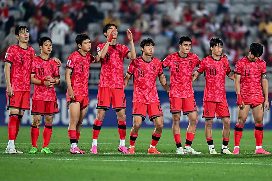 U-23アジア杯で日本と明暗が分かれる結果となった韓国代表【写真：Getty Images】