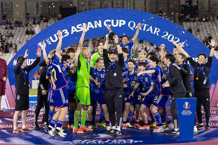 U-23アジア杯で2度目の優勝を果たした日本代表【写真：2024 Asian Football Confederation (AFC)】