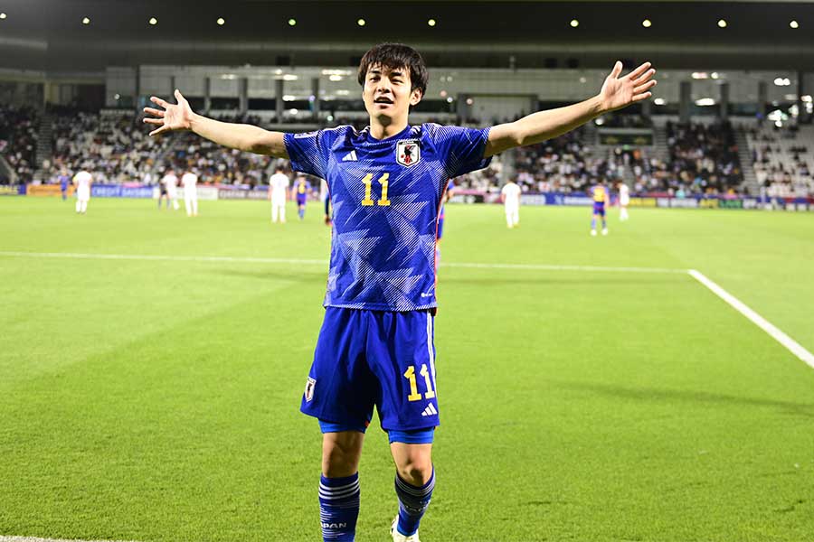 U-23日本代表の山田楓喜【写真：2024 Asian Football Confederation (AFC)】