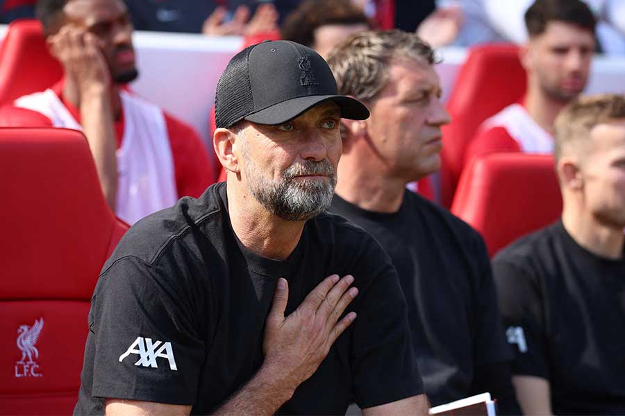 リバプールでの指揮を終えたユルゲン・クロップ監督【写真：ロイター】