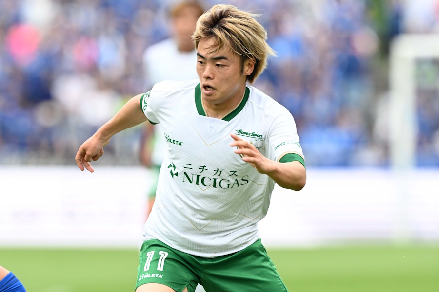 東京Vでプレーする山見大登【写真：徳原隆元】