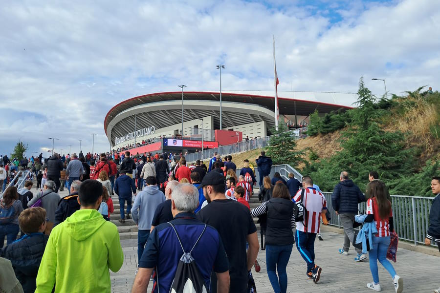 ソシエダ戦が行われたアトレティコの本拠地エスタディオ・メトロポリターノ【写真：高橋智行】