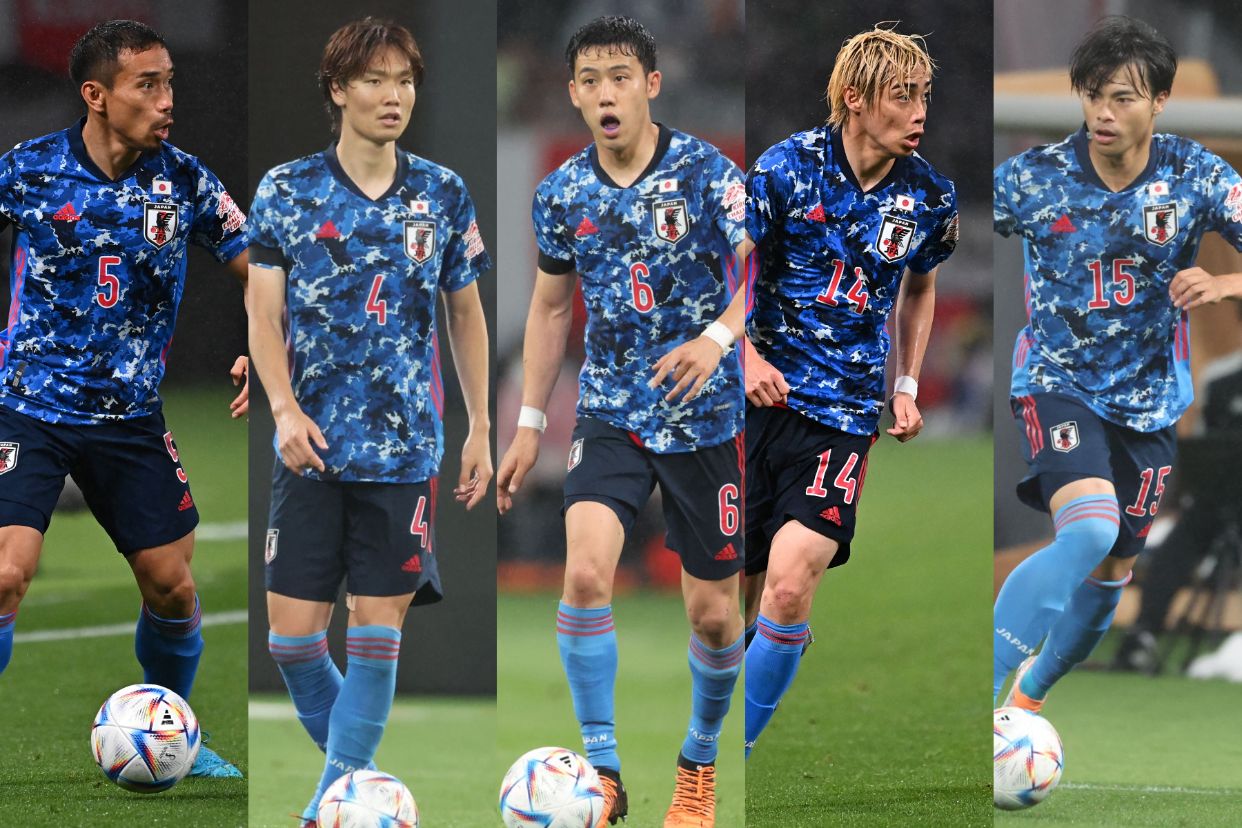 ブラジル戦に出場した選手たちを査定【写真：Getty Images & 高橋 学】