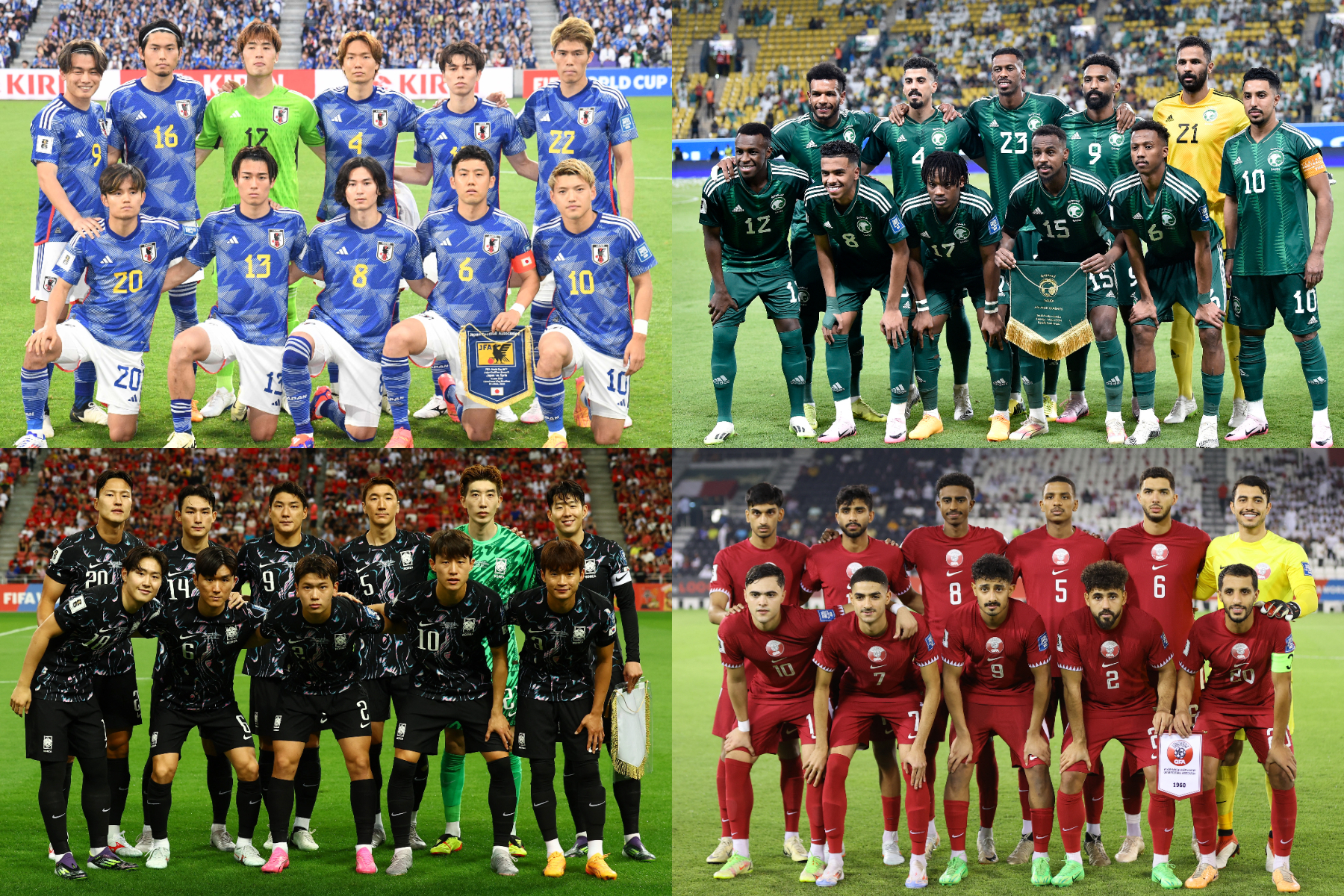 アジア最終予選に臨む18チームが決定【写真:徳原隆元 & ロイター】