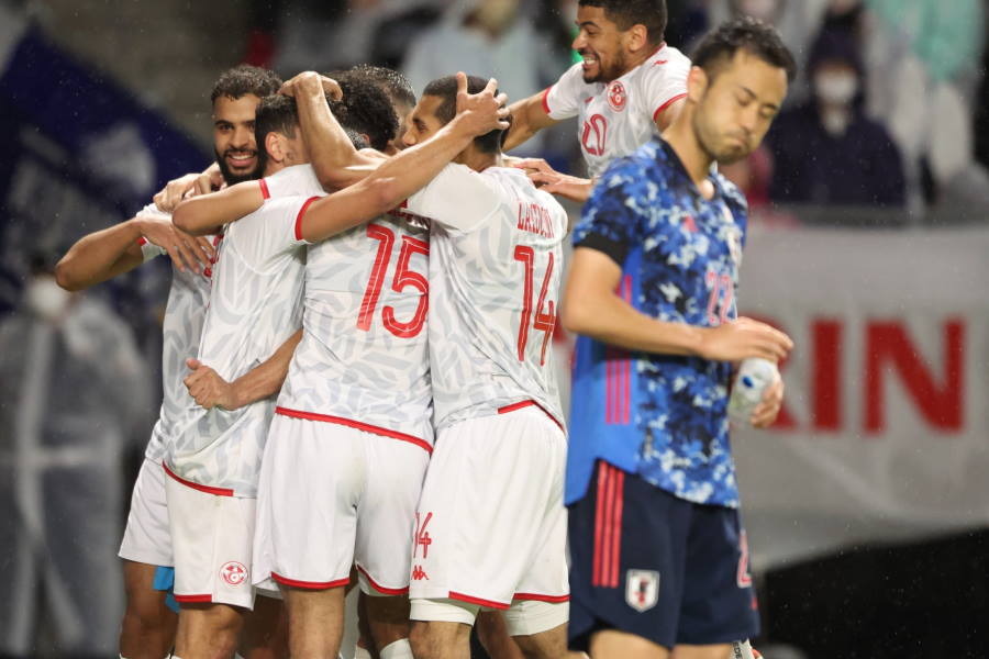 チュニジアが3得点で日本を撃破【写真：Getty Images】