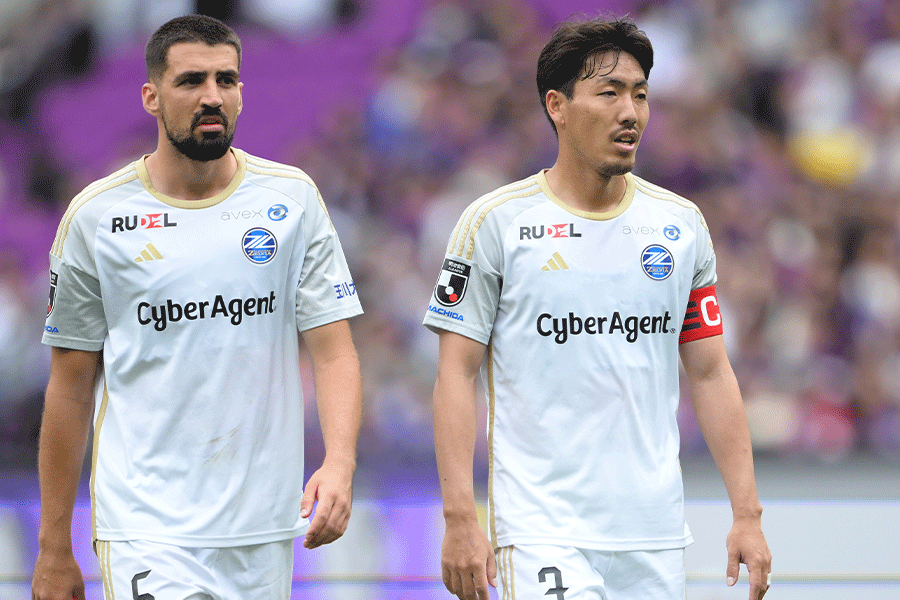同点ゴールを決めた昌子源(写真右)【写真:(C) FCMZ】