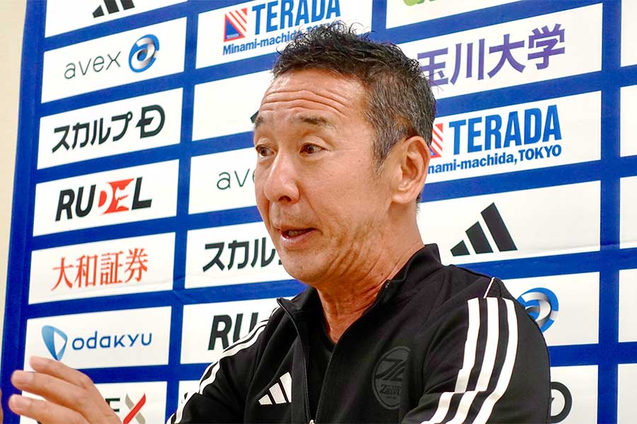 町田の原靖フットボールダイレクター【写真：森雅史】