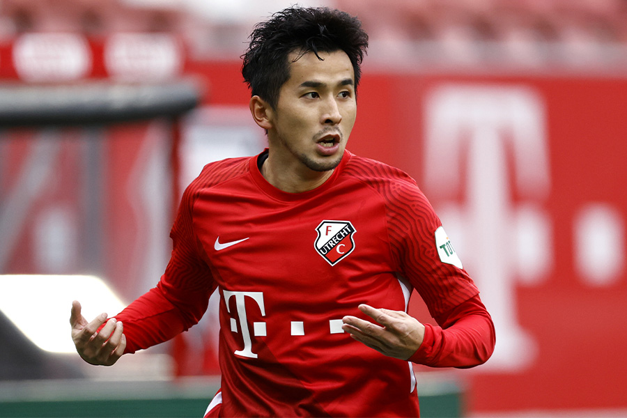 昨季はユトレヒトでプレーをしたFW前田直輝【写真:Getty Images】