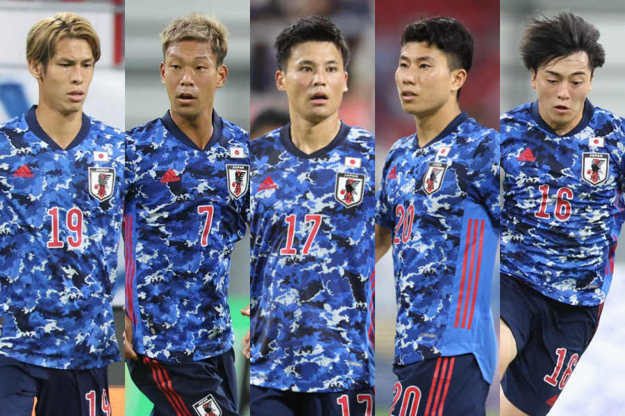 (左から)佐々木翔、野津田岳人、宮市 亮、細谷真大、相馬勇紀【写真:高橋 学】
