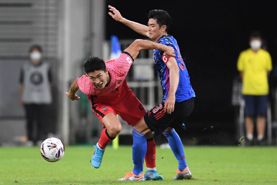 日本に惨敗した韓国【写真：高橋 学】