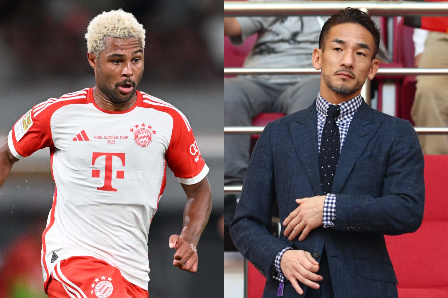 バイエルンのニャブリと中田英寿氏【写真：Getty Images】