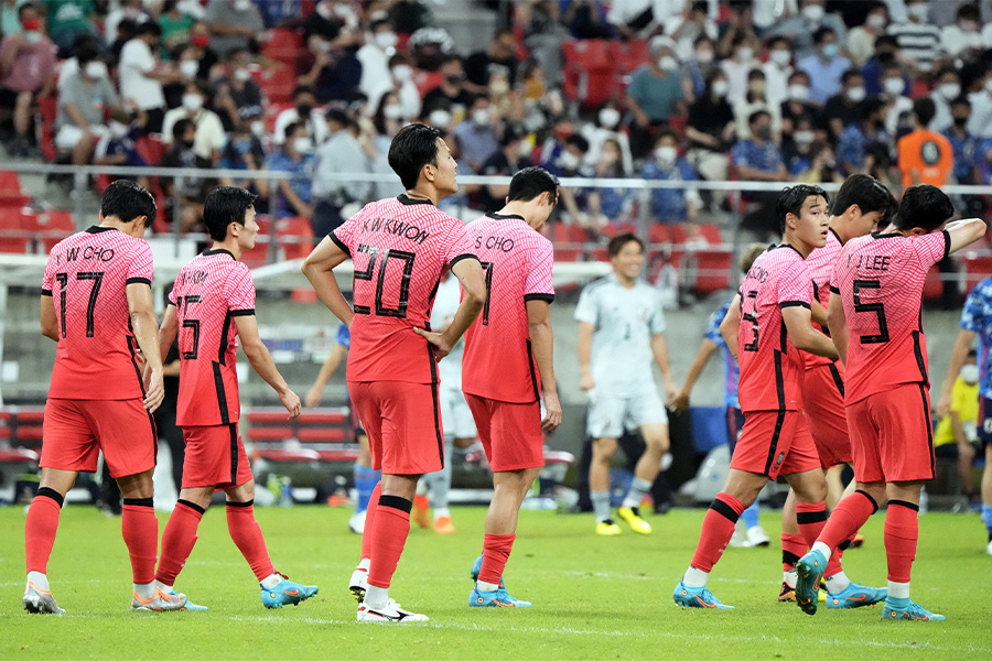 日本代表に3失点で敗れた韓国代表【写真：Getty Images】