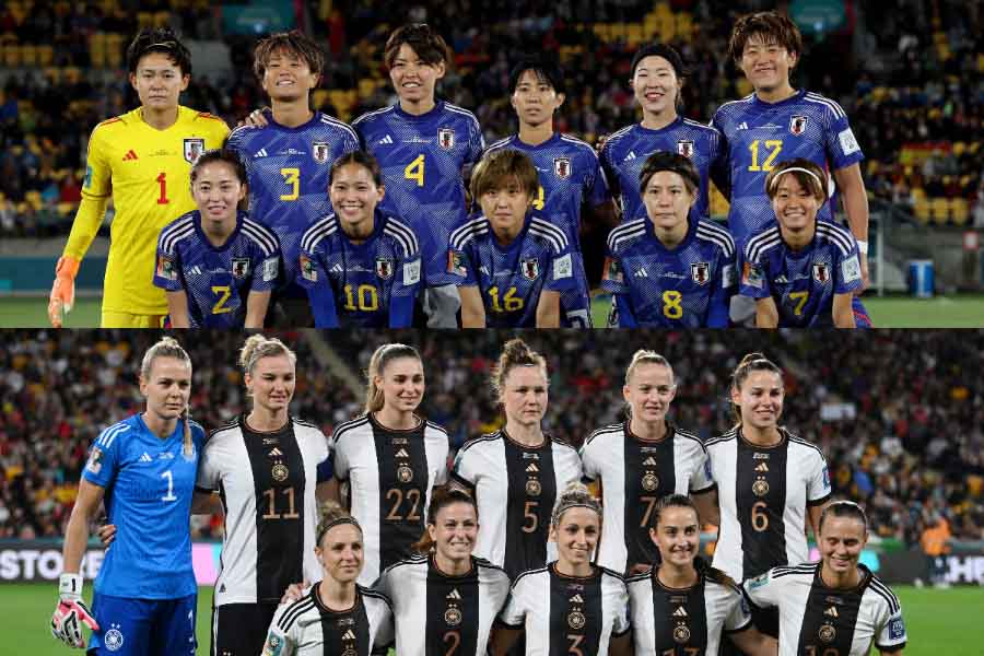 なでしこジャパンとドイツ女子代表【写真：ロイター】