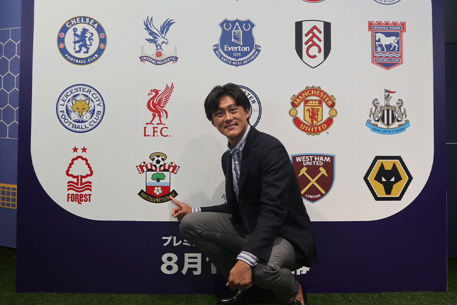 古巣クラブに愛情を示した李忠成氏【写真:城福達也】