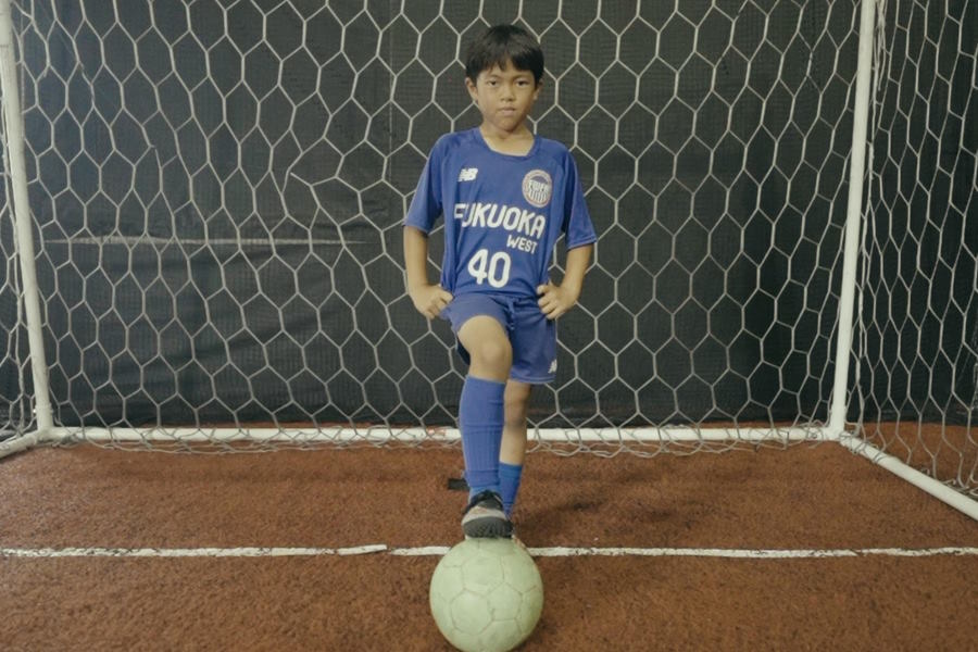 福岡県在住の小学3年生・甲斐元くん【写真：パウロ吉田】