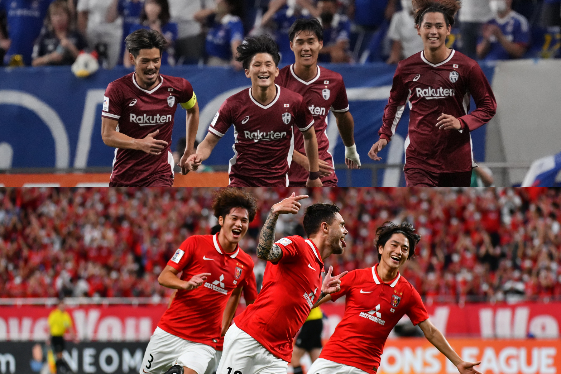 神戸と浦和のラウンド8の対戦相手が決定【写真：Getty Images & (C) AFC】