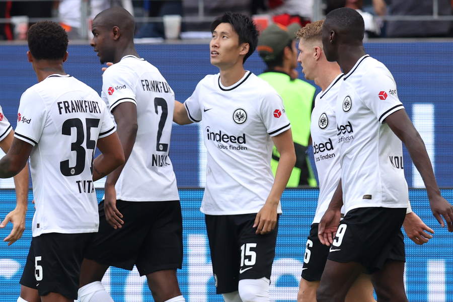 ゴールを決めたMF鎌田大地【写真：Getty Images】