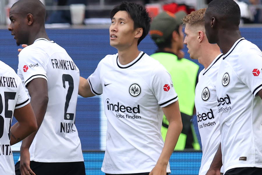 ゴールを決めたMF鎌田大地【写真：Getty Images】