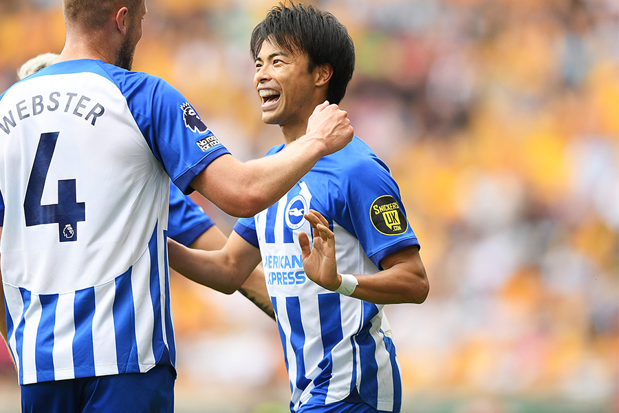 ブライトンで活躍する三笘薫【写真:Getty Images】