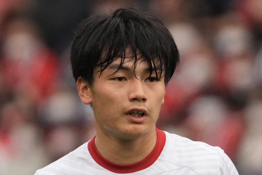 ベルギーでプレーするFW上田綺世写真【：Getty Images】