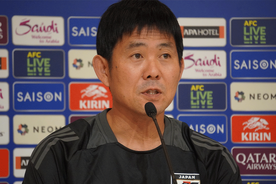 森保一監督が準備を強調した【写真:FOOTBALL ZONE編集部】