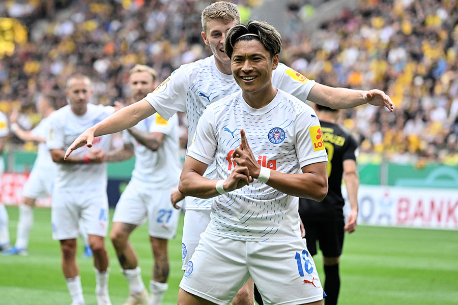 ホルスタイン・キールの町野修斗【写真：Getty Images】