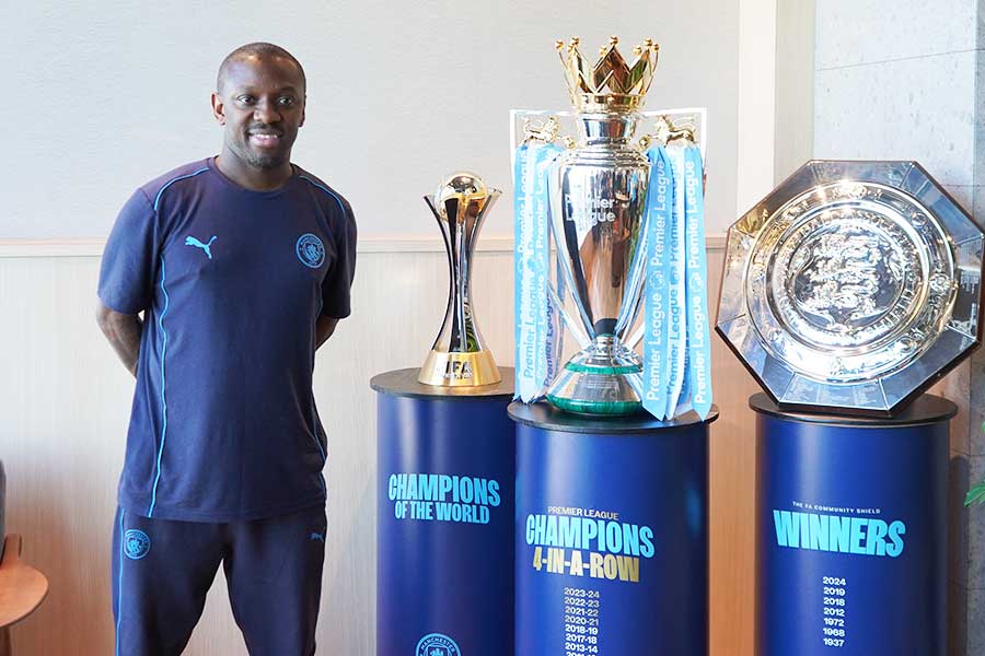 来日したショーン・ライト・フィリップス氏【写真:FOOTBALL ZONE編集部】