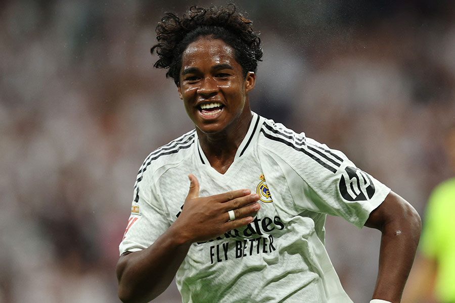 レアル・マドリードのエンドリッキ【写真:ロイター】