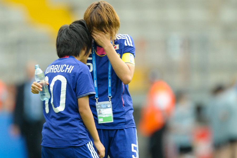 U-20女子W杯で熊谷紗希とともに悔し涙に暮れた岩渕真奈【写真：早草紀子】