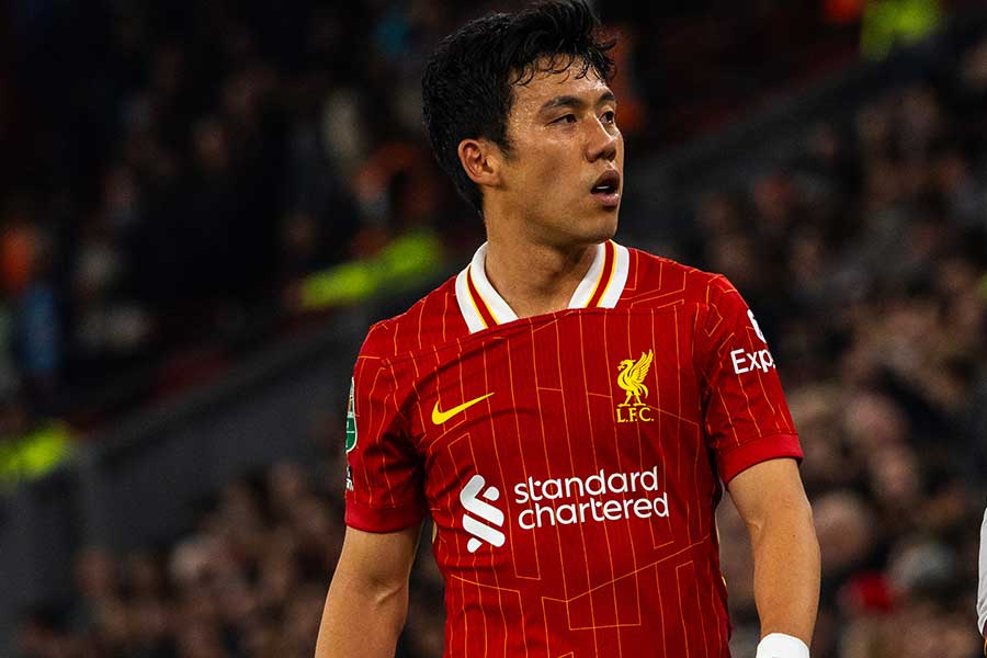 リバプールの遠藤航【写真:Getty Images】