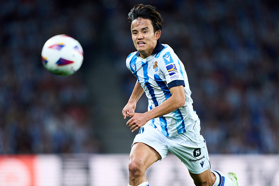 ビルバオ戦で追加点を決めた久保建英【写真：Getty Images】