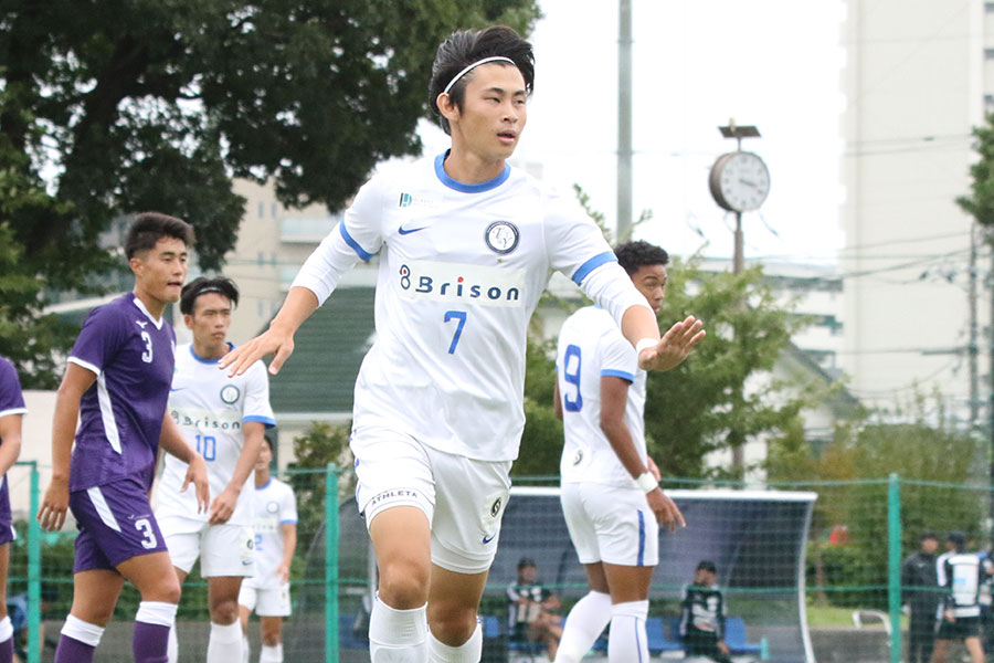 来年から新潟でプレーをする桐蔭横浜大の笠井佳祐【写真:FOOTBALL ZONE編集部】