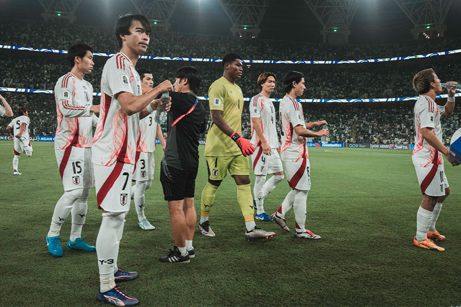 サウジ戦はオーストラリア戦へ期待を抱かせる一戦になった【写真:岩本太成】