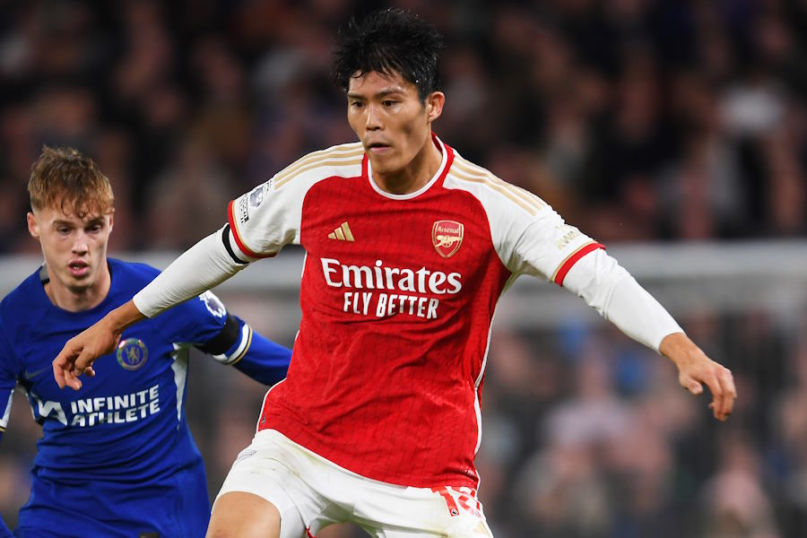 アーセナルでプレーする冨安健洋【写真：Getty Images】