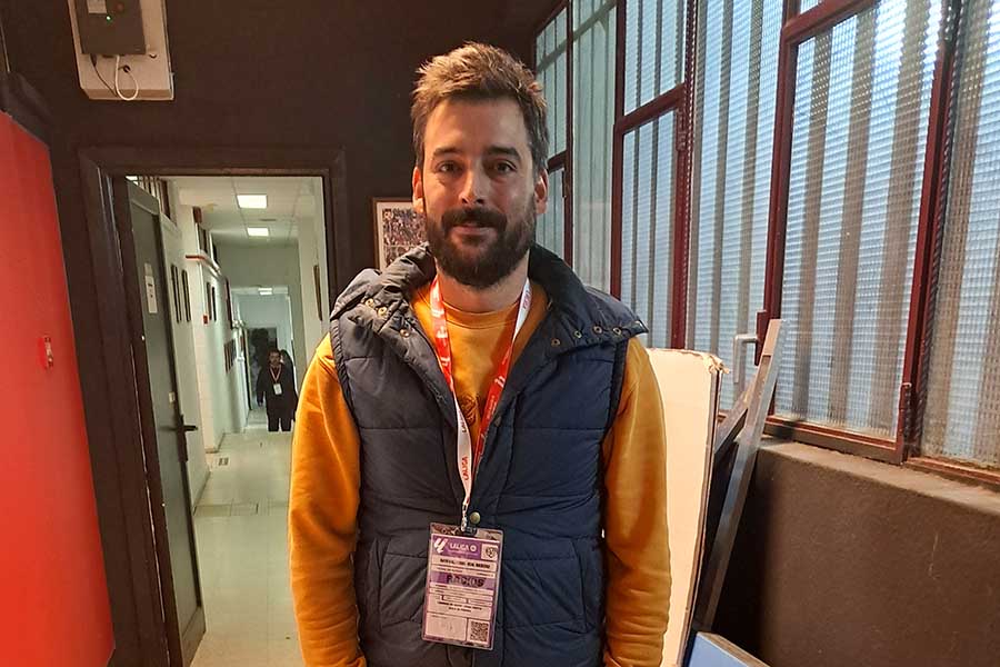 久保建英について語ったスペインラジオ局「オンダ・セロ」のアルベルト・ペレイロ・ムニョス記者【写真：高橋智行】