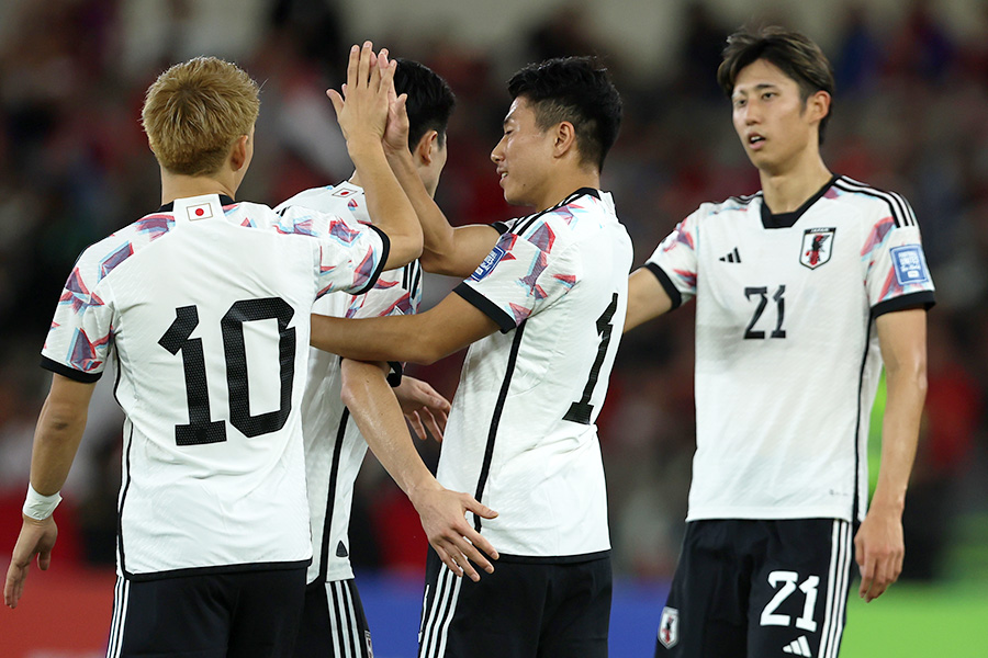 細谷真大もA代表初ゴールを決めた【写真:Getty Images】