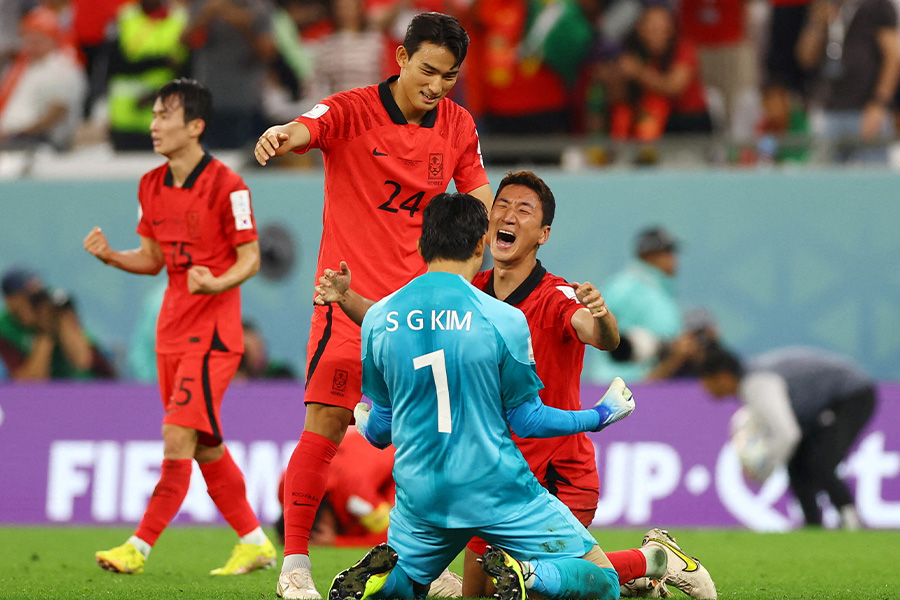 韓国代表がポルトガル代表に勝利【写真：ロイター】