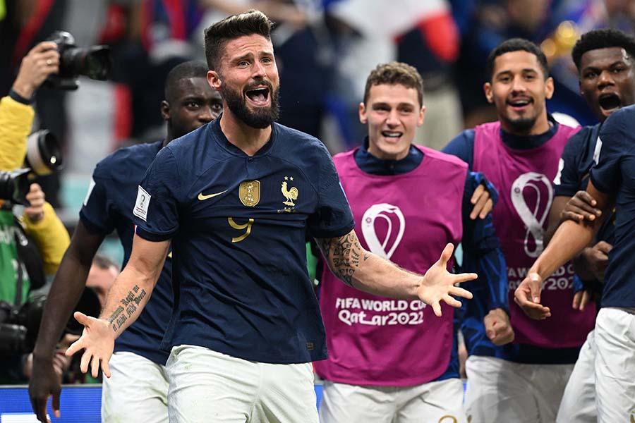 フランスが勝利で準決勝進出【写真：徳原隆元（FOOTBALL ZONE特派）】