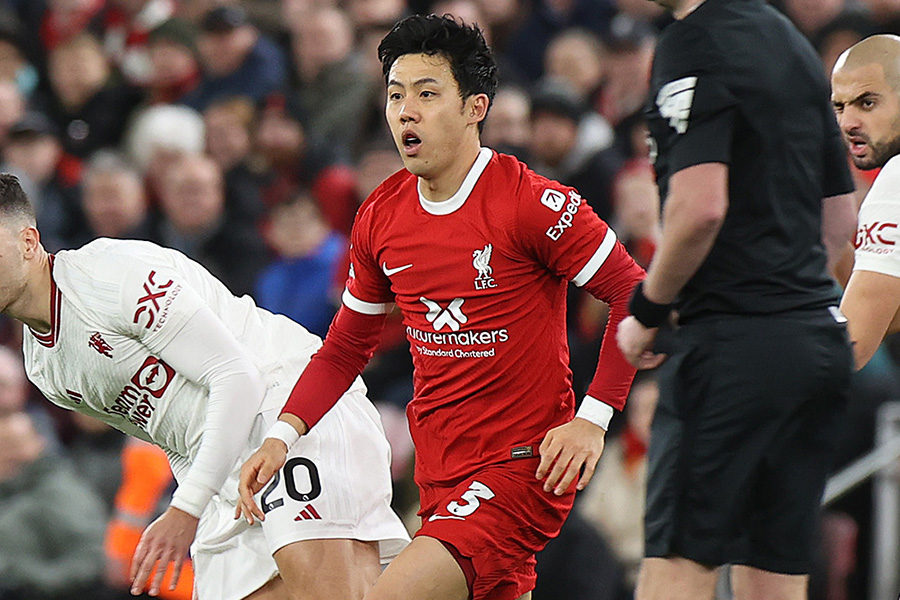 遠藤航はユナイテッド戦にフル出場【写真：Getty Images】