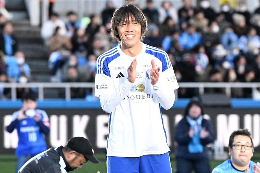 引退試合を迎えた中村俊輔【写真:徳原隆元】