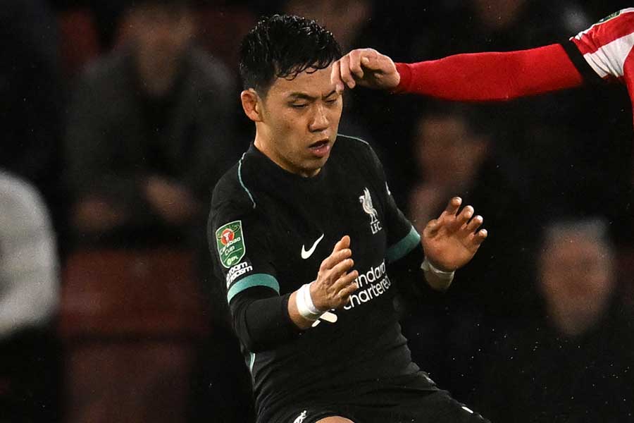 リバプールの遠藤航【写真:Getty Images】
