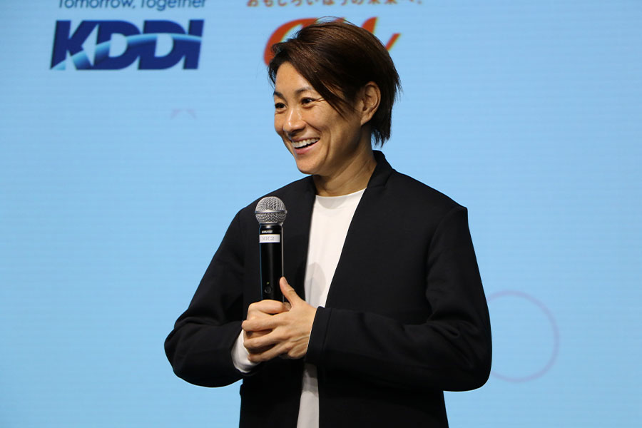 広島レジーナでプレーをする近賀ゆかり【写真:FOOTBALL ZONE編集部】